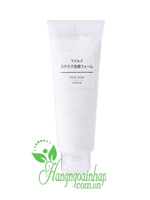 Sữa rửa mặt tẩy tế bào chết Muji Face Soap Scrub của Nhật