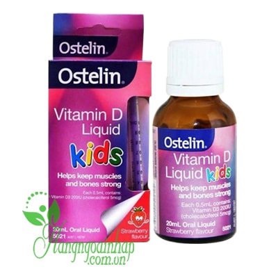 Vitamin D Dạng Nước Cho Trẻ Ostelin Kids Liquid 20ml Của úc