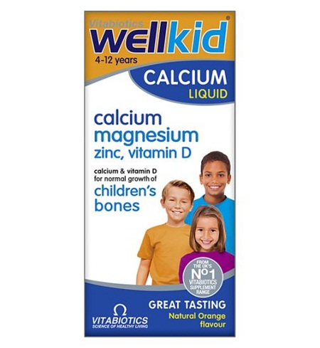 Canxi dạng nước cho bé WellKiD Calcium Liquid 150ml của Anh