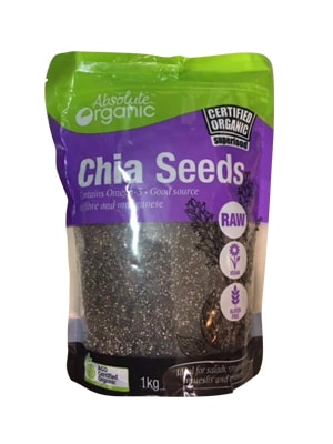 Hạt Chia Seeds Absolute Organic Úc Chính Hãng