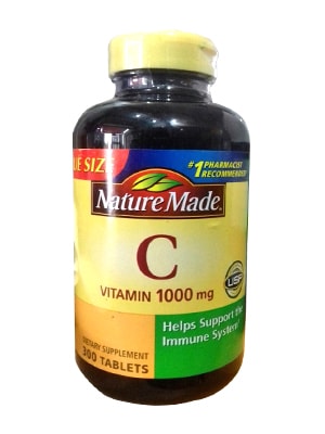Viên uống bổ sung Vitamin C 1000mg Nature Made 300 viên của Mỹ