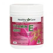 Viên uống bổ sung Vitamin E Healthy Care 500IU 200 viên của Úc