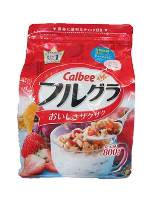 Ngũ cốc trái cây sấy khô Calbee 800g của Nhật Bản