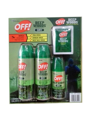 Sét xịt chống muỗi và côn trùng Off  Deep Woods Dry của Mỹ