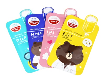 Mặt nạ giấy dưỡng trắng da Mediheal Line Friends Hàn Quốc