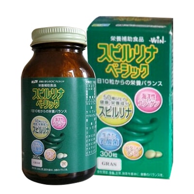 Tảo xanh cao cấp Spirulina hộp 300 viên của Nhật Bản