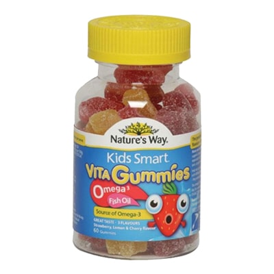 Kẹo Nature’s Way Kids Smart Vita Gummies Omega 3 Fish Oil 60 viên