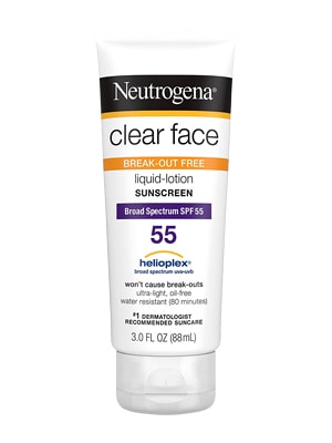 kem chống nắng neutrogena clear face spf 55 "chính hãng" Mỹ