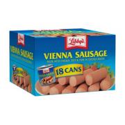 Xúc xích đóng hộp Libbys Vienna Sausage thùng 18 lon của Mỹ