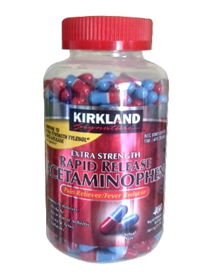 Thuốc giảm đau Kirkland Extra Strength Acetaminophen 500mg