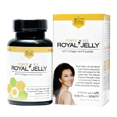 Sữa ong chúa Power Bee Royal Jelly 1500mg 60 viên của Mỹ