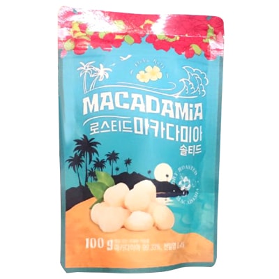 Hạt mắc ca tẩm muối Macadamia Aloha Nuts 100g của Nhật Bản