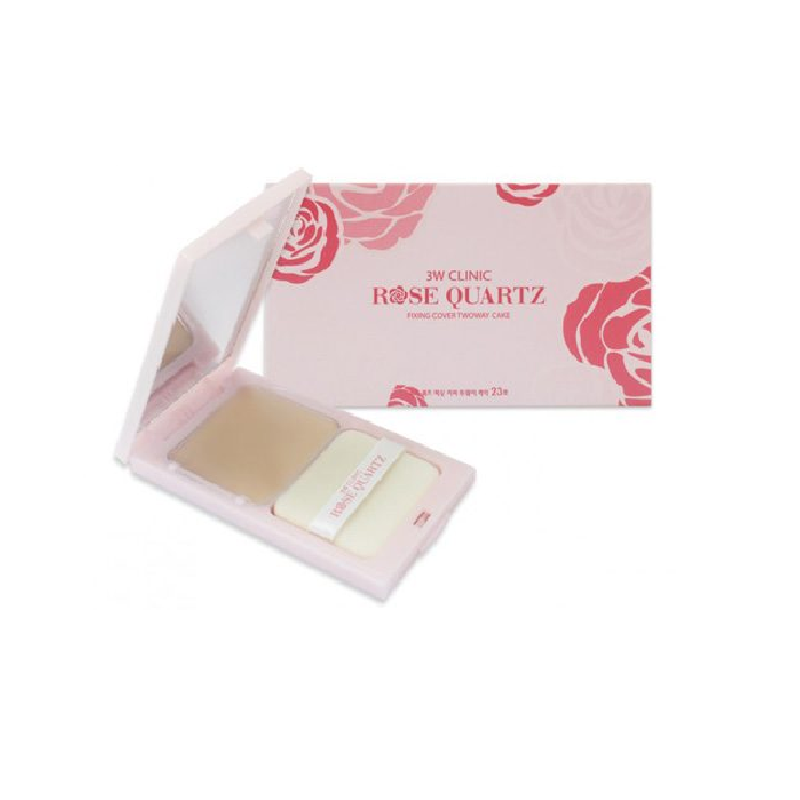 Phấn phủ 3W Clinic Rose Quartz 10g của Hàn Quốc