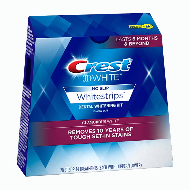Miếng dán trắng răng Crest 3D White No Slip Whitestrips Lasts 6 months