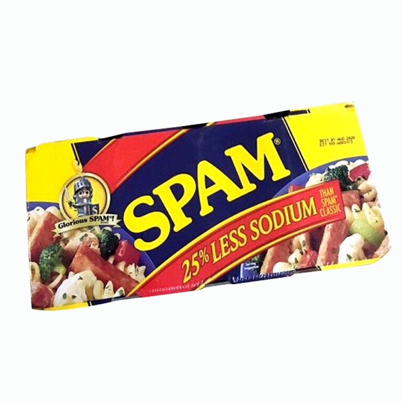 Thịt hộp Glorious Spam 25% Less Sodium 340g của Mỹ