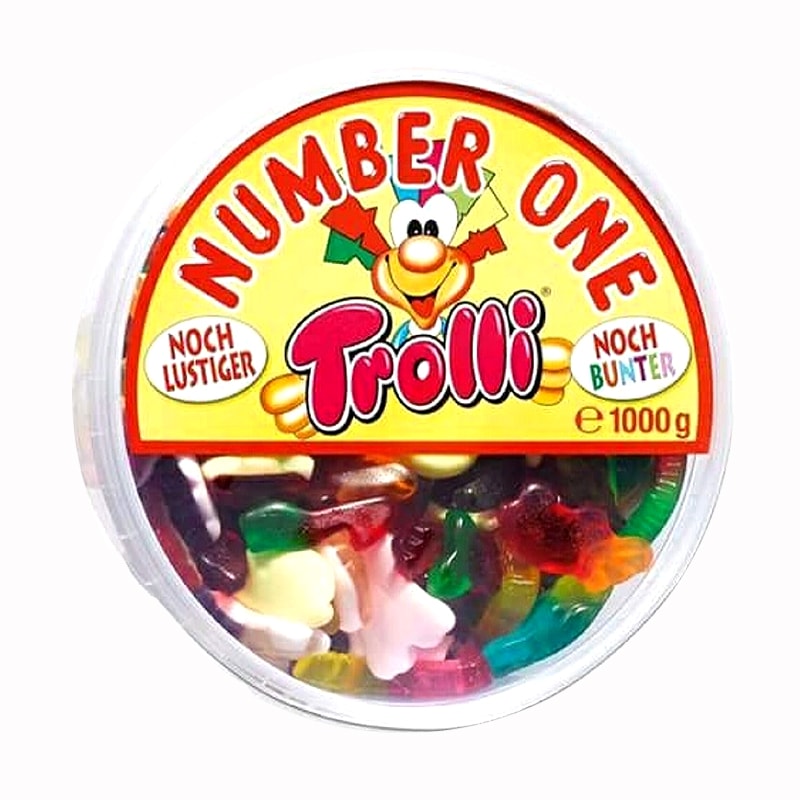 Kẹo dẻo hình con thú Trolli Number One của Đức