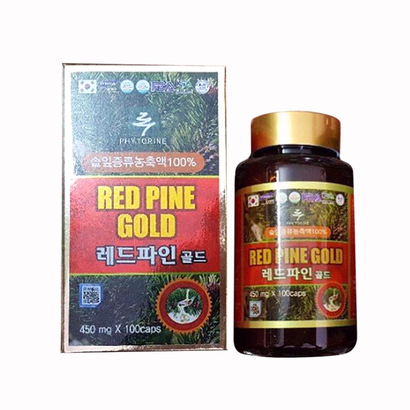 Tinh dầu thông đỏ Red Pine Gold 450mg hộp 100 viên của Hàn Quốc