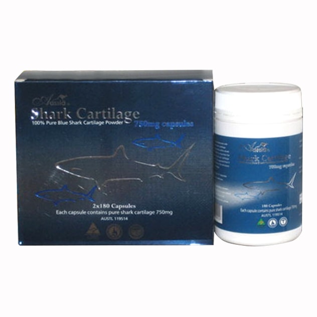 Sụn vi cá Mập Aussia Shark Cartilage 750mg 180 viên mẫu mới Úc