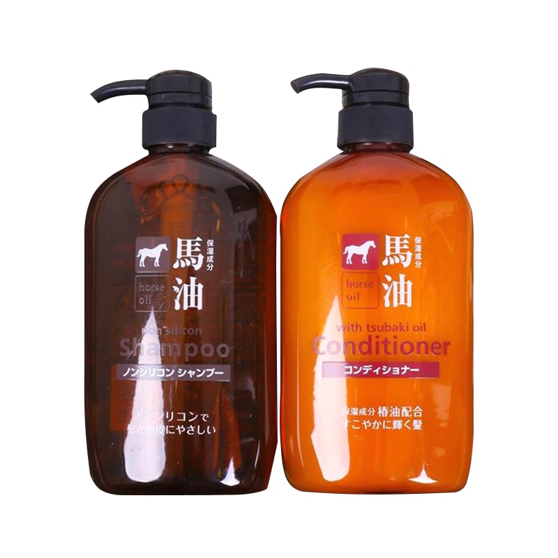 Dầu gội xả mỡ ngựa Horse Oil 600ml của Nhật Bản