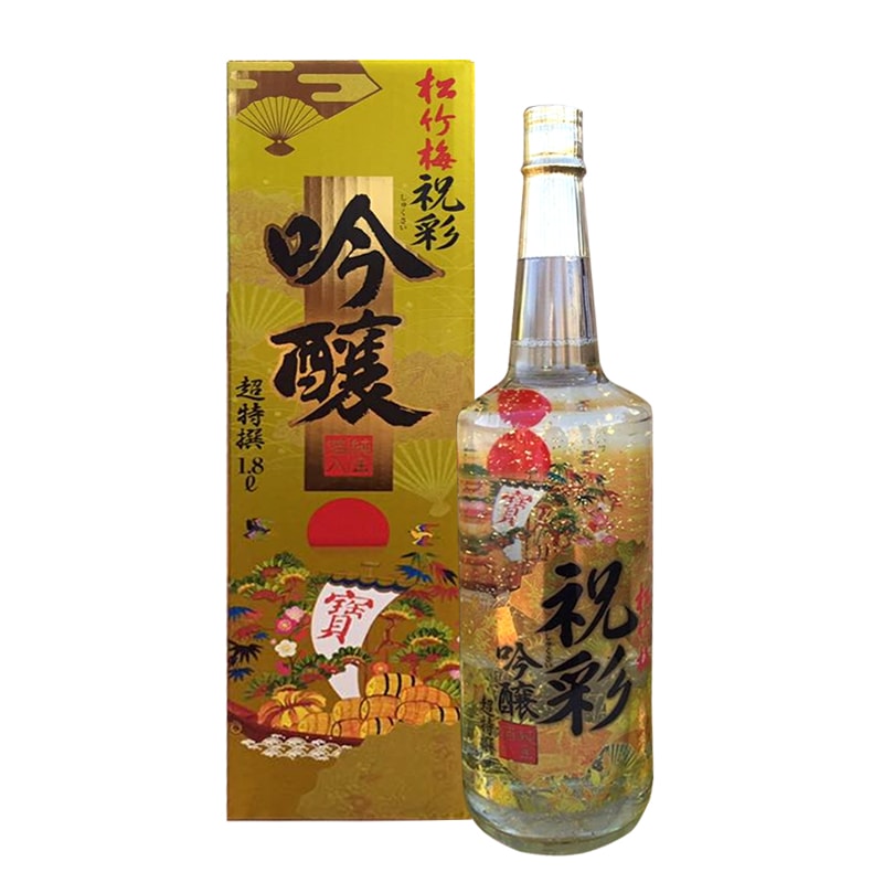 Rượu Sake vẩy vàng Takara Shozu 1.8 lít Nhật Bản chai trắng
