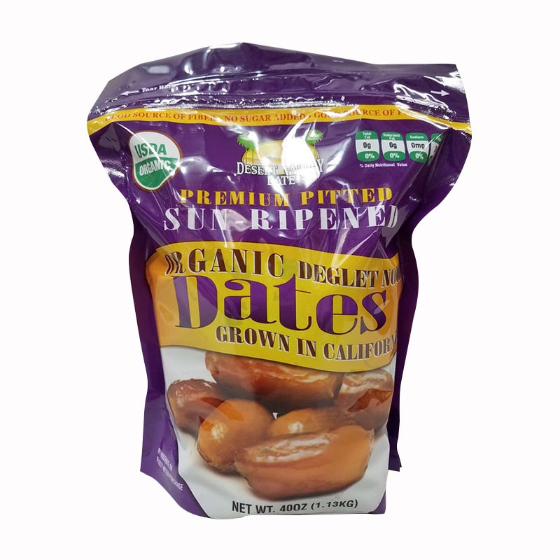 Chà là sấy khô Dates Organic Deglet Noor 1.13kg của Mỹ