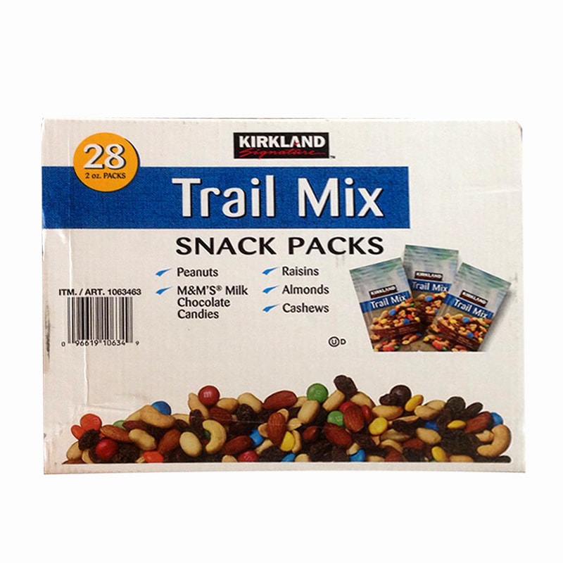 Hạt và trái cây tổng hợp Kirkland Trail Mix Snack Packs 28 gói của Mỹ