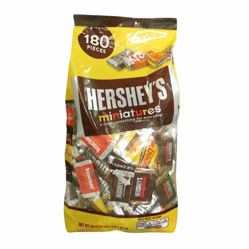 Kẹo Chocolate Hersheys Miniature Hộp 1.58kg Của Mỹ