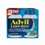 Thuốc giảm đau advil liqui gels 200mg 120 viên của Mỹ, giá tốt