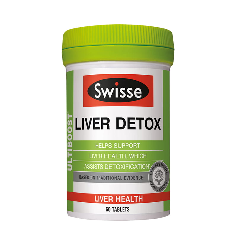 Viên uống bổ gan, thải độc Swisse Liver Detox 60 viên của Úc