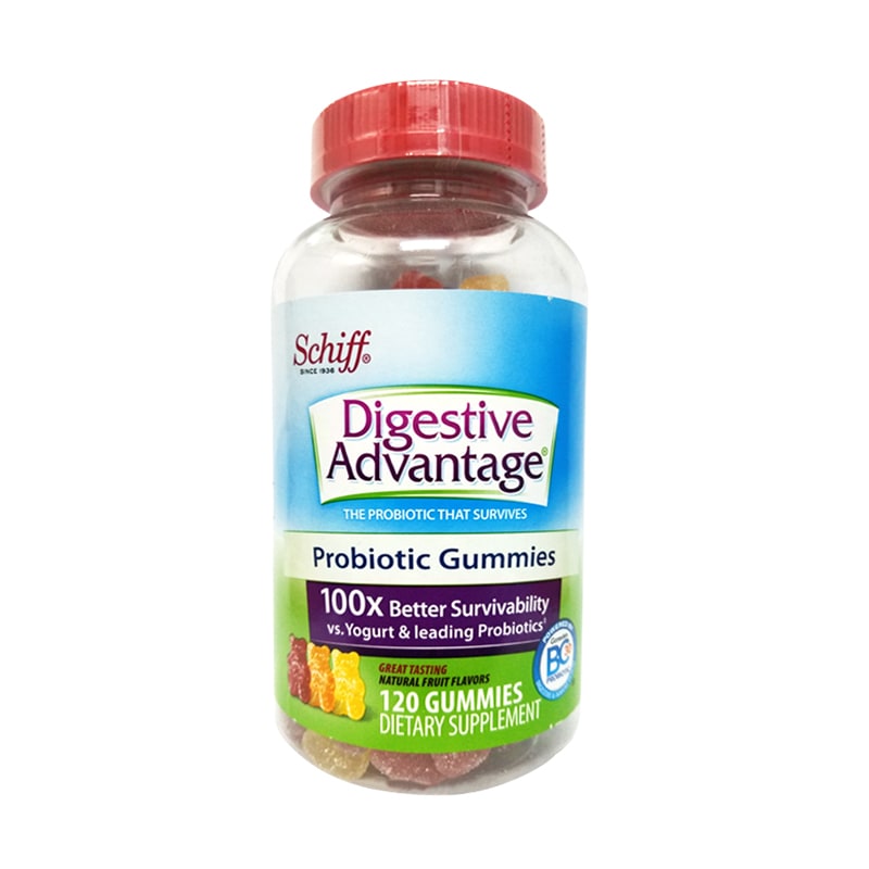 Kẹo dẻo hỗ trợ tiêu hóa Schiff Digestive Advantage Probiotic