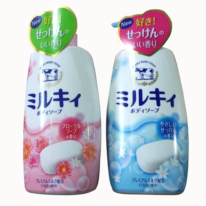Sữa tắm Milky Body Soap, sữa tắm bò Nhật Bản 580ml mẫu mới