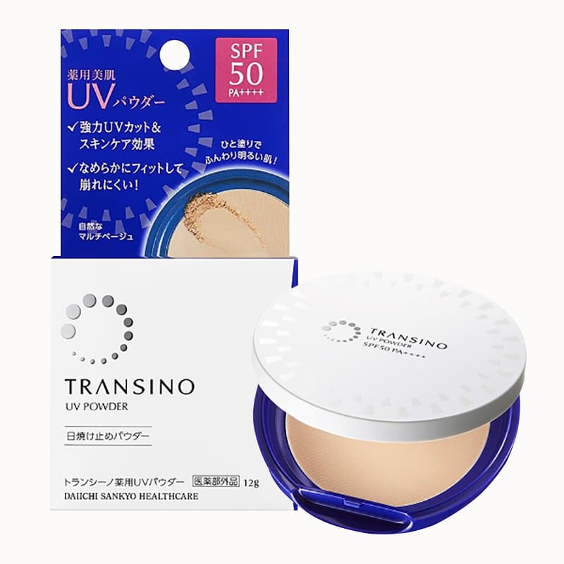 Phấn nền Transino UV Powder SPF50 PA++++ hộp 12g Nhật Bản