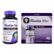 Thuốc mọc tóc Biotin 5000mcg Fast Dissolve Natrol của Mỹ 250 viên