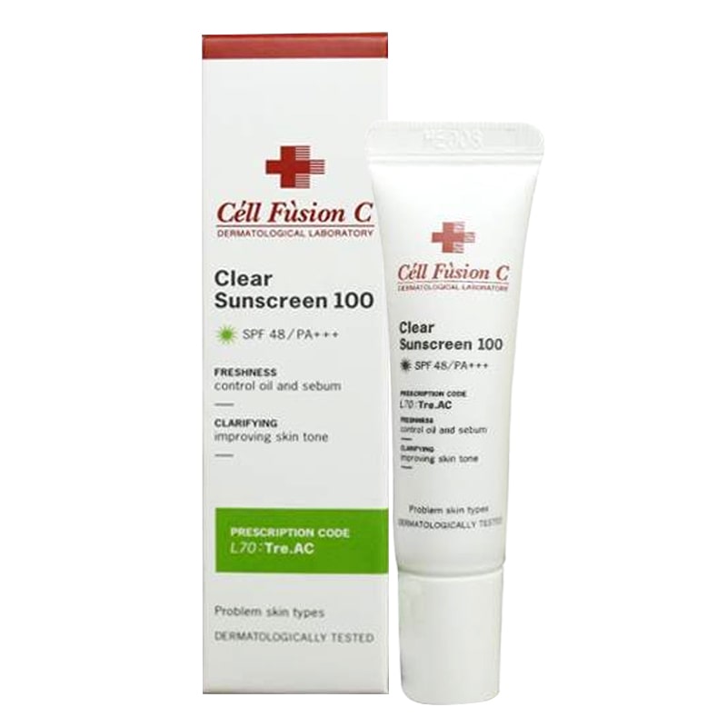 Kem chống nắng Cell Fusion C Clear Sunscreen 100 cho da mụn