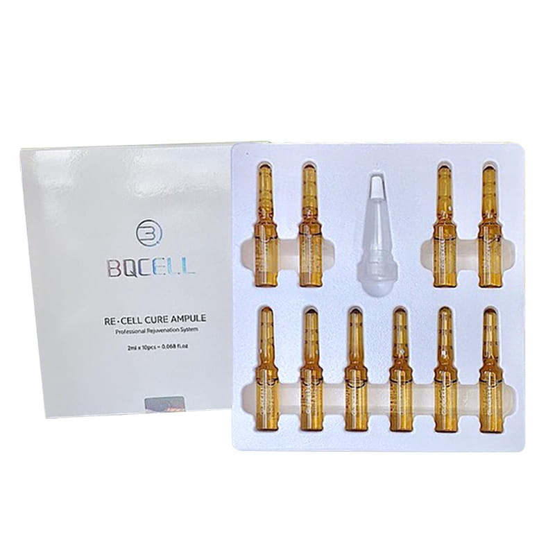 Tế bào gốc dưỡng trắng và nâng cơ Bqcell Re-Cell Cure Ampule