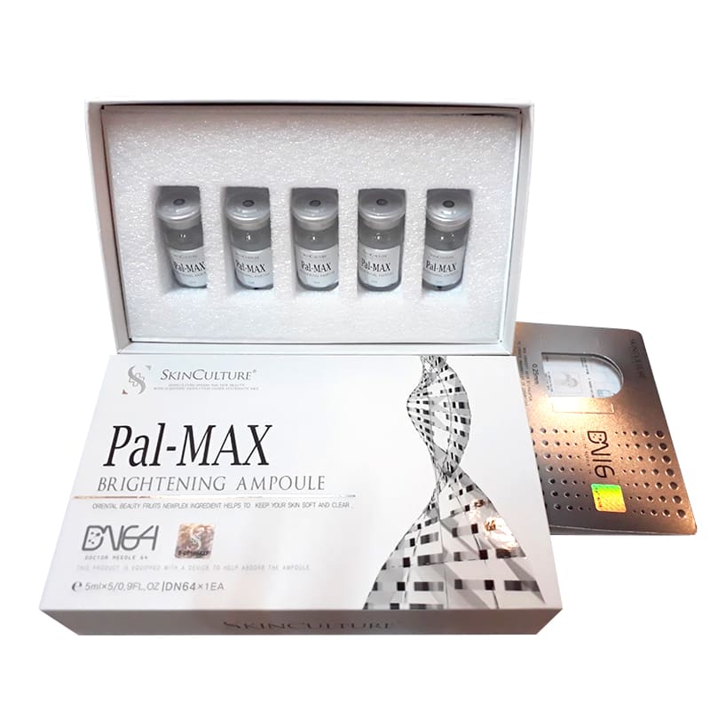 Set cấy trắng và căng bóng da Pal-Max Brightening Ampoule Hàn Quốc