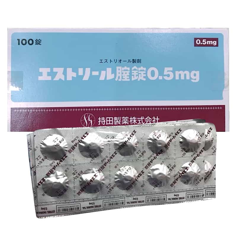 Viên nén âm đạo Estoril 0.5mg vỉ 10 viên Nhật - Chữa viêm, se khít