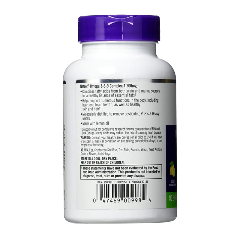 Omega 3 6 9 Complex 1200mg Natrol 90 viên của Mỹ, giá tốt
