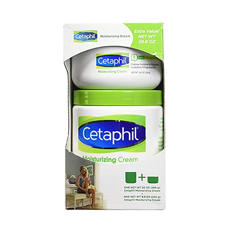 Set 2 kem dưỡng ẩm Cetaphil Moisturizing Cream 566g và 250g
