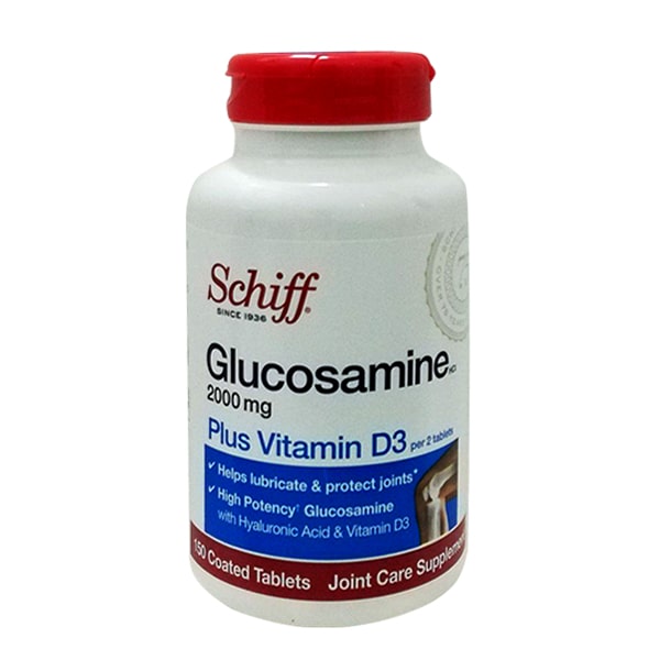 Schiff Glucosamine 2000mg Plus vitamin D3 150 Viên Của Mỹ