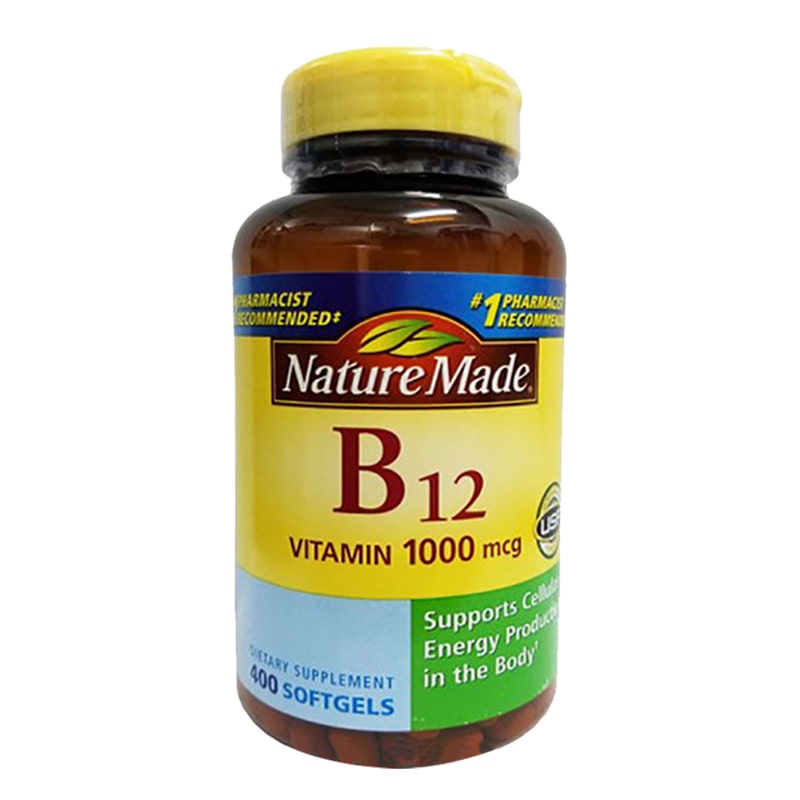 Viên Uống Nature Made Vitamin B12 1000 Mcg Hộp 400 Viên Của Mỹ
