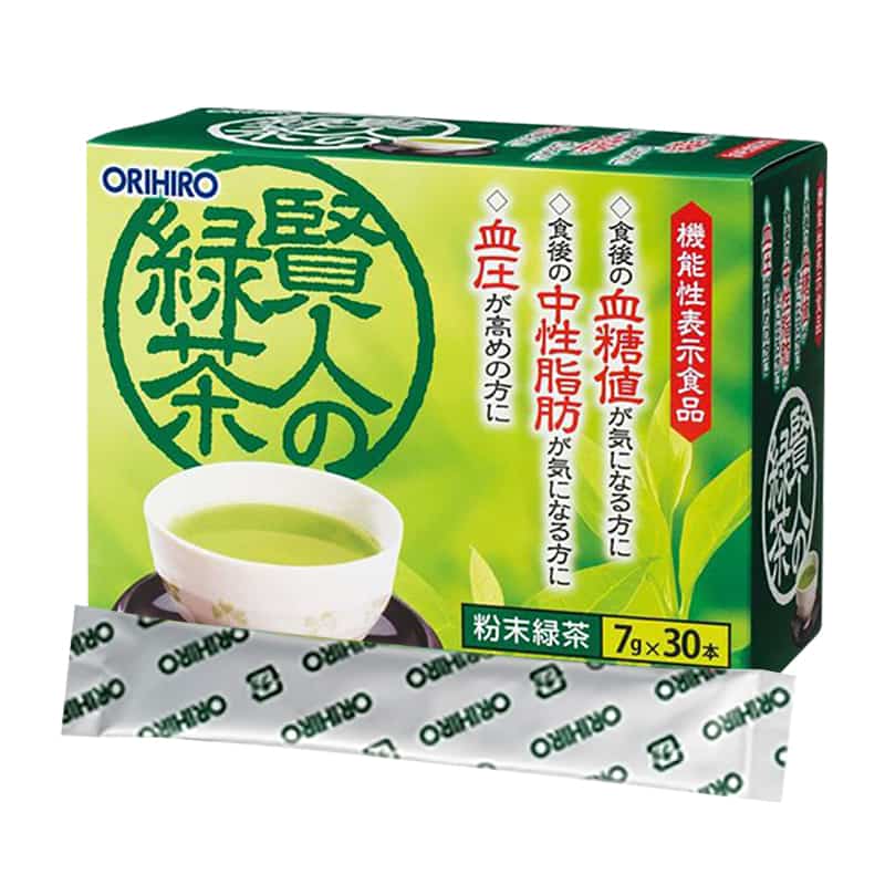 Trà xanh Orihiro Sage 30 gói của Nhật, làm giảm mỡ máu