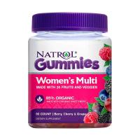 Kẹo dẻo vitamin cho phụ nữ Natrol Gummies Women’s Multi chăm sóc cơ thể bạn với 26 loại trái cây và rau củ. Bên cạnh đó, tất cả các nguyên liệu đều từ hữu cơ không biến đổi gen, không chứa nguồn gốc động vật.