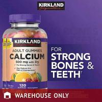 Kẹo bổ sung canxi Kirkland Calcium 500mg With D3 Adult 120v