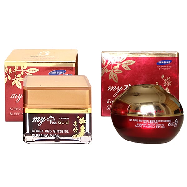 Kem Sâm Dưỡng Trắng Da Ban Đêm My Gold Korea Red Ginseng Sleeping Pack