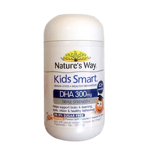 Viên nhai Natures Way Kids Smart DHA 300mg Triple Strength