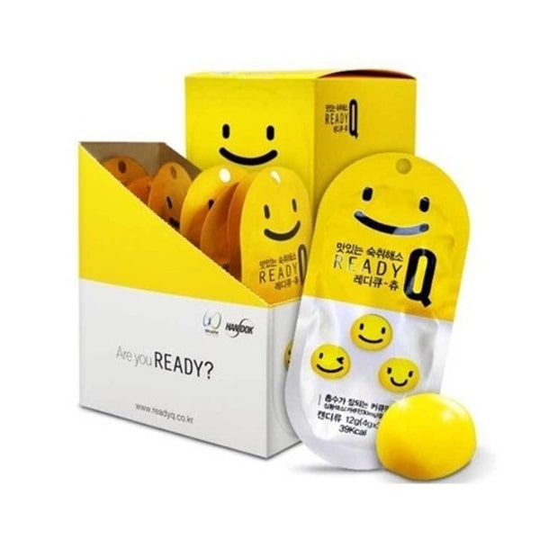 Kẹo chống say giải rượu Ready Q Chew hộp 10 gói của Hàn Quốc 