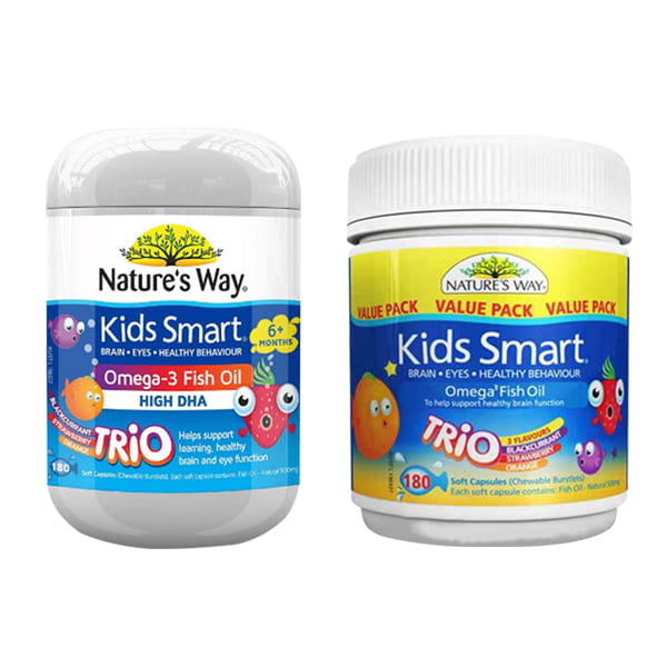 Kids Smart Omega 3 Fish Oil Trio 180 Viên Của Úc