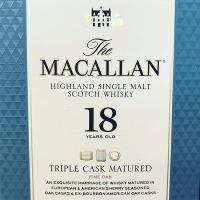 Rượu Macallan 18 Triple Cask Matured 700ml Scotland hảo hạng