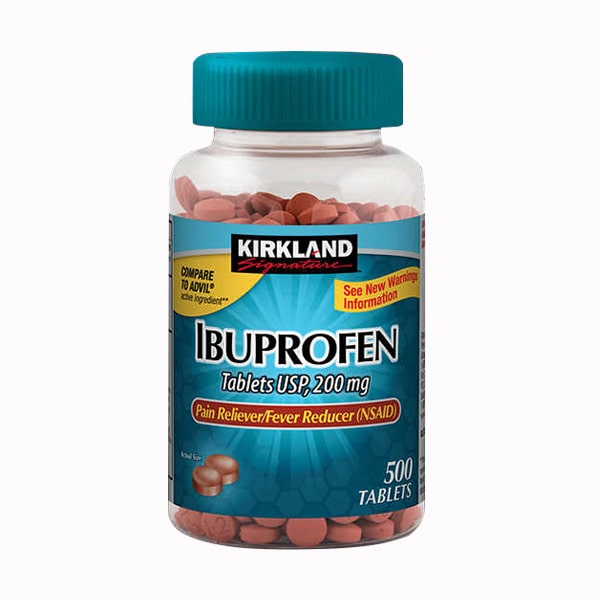 Viên giảm đau hạ sốt Kirkland Ibuprofen 200mg 500 viên Mỹ